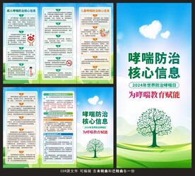 世界防治哮喘日三折页