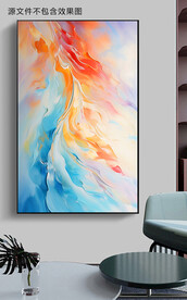 现代艺术手绘抽象油画装饰画