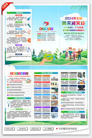 全国防灾减灾日三折页