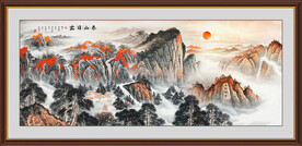 五岳独尊泰山日出