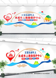 关爱未成年人文化墙