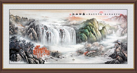 中堂山水画