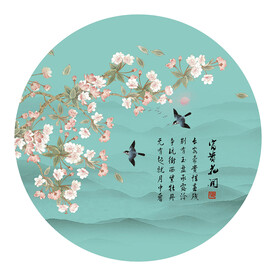 新中式工笔画花鸟