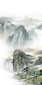 高档 最新山水玄关 TiF分层