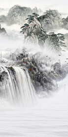 意境 新款山水玄关 TiF分层