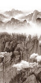 高清 新款山水玄关 TiF分层