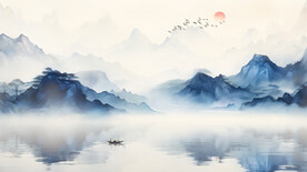 意境水墨风背景