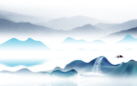 最新 高档意境山水 TIF分层