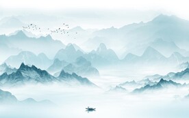 高端 简约现代山水 TiF分层