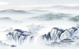 高档 高端现代山水 TiF分层