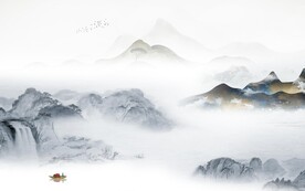 高清 高端现代山水 TiF分层