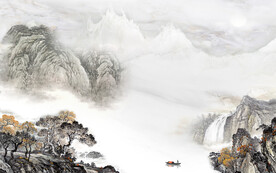 极简 最新清晰山水 TIF分层