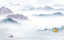 爆款 最新清晰山水 TIF分层