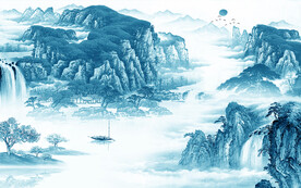 奢雅 最新清晰山水 TIF分层