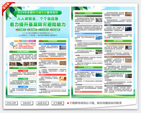防灾减灾日宣传单