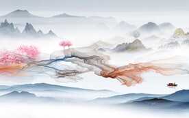 现代 中式轻奢山水 TiF分层