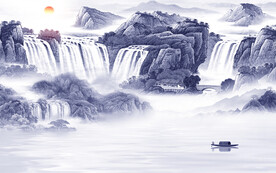 最新 中式轻奢山水 TiF分层