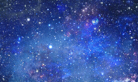 宇宙蓝色星空图