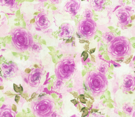 数码印花粉红大花