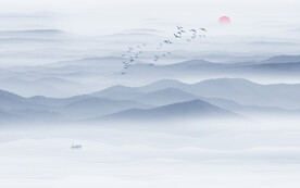 写意水墨山水画图