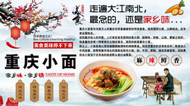 重庆小面背景墙