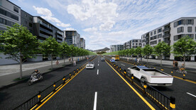 双向四车道车道