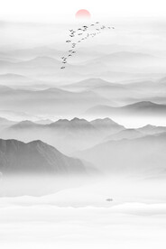 玄关水墨画