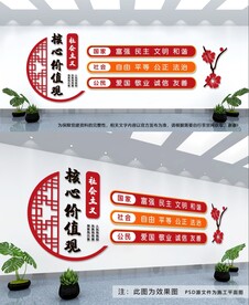 社会主义价值观文化墙