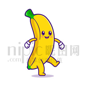 可爱卡通香蕉