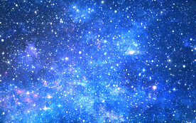 蓝色宇宙星空背景墙