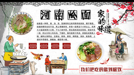 河南烩面背景墙