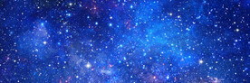 蓝色巨幅星空背景图