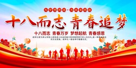 十八岁成人礼展板