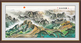 办公室长城装饰画