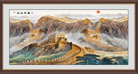 办公室长城装饰画