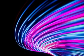 3d多彩抽象霓虹灯背景