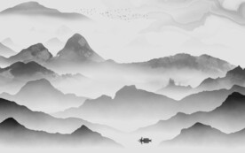 人气 新款灰色山水 TiF分层