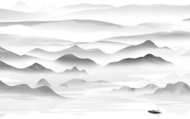 人气 灰色新品山水 TiF分层