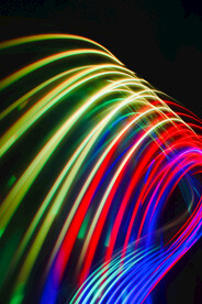 3d多彩抽象霓虹灯背景