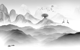 新传 高雅灰色山水 TiF分层