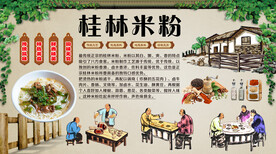 桂林米粉背景墙