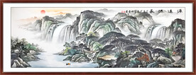 山水风景水墨画