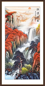 源远流长山水画