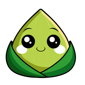 矢量端午节卡通可爱粽子