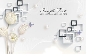 郁金香简约背景