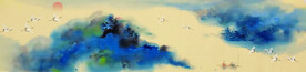 泼墨水墨山水画
