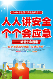 安全生产月海报
