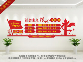 社会主义核心价值观文化墙