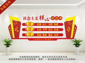 社会主义核心价值观文化墙