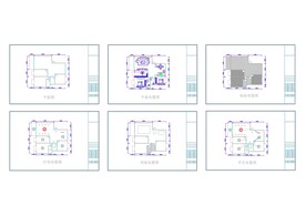CAD欧式室内施工平面图